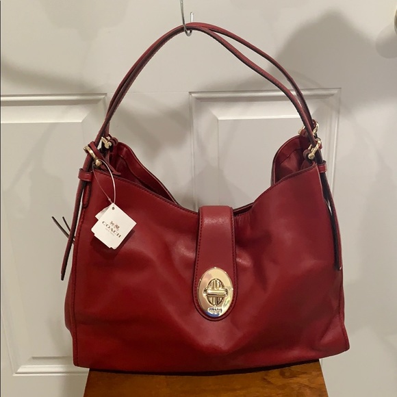 NWT Coach Madison Carlyle Leather Shoulder Bag - Picture 2 of 9